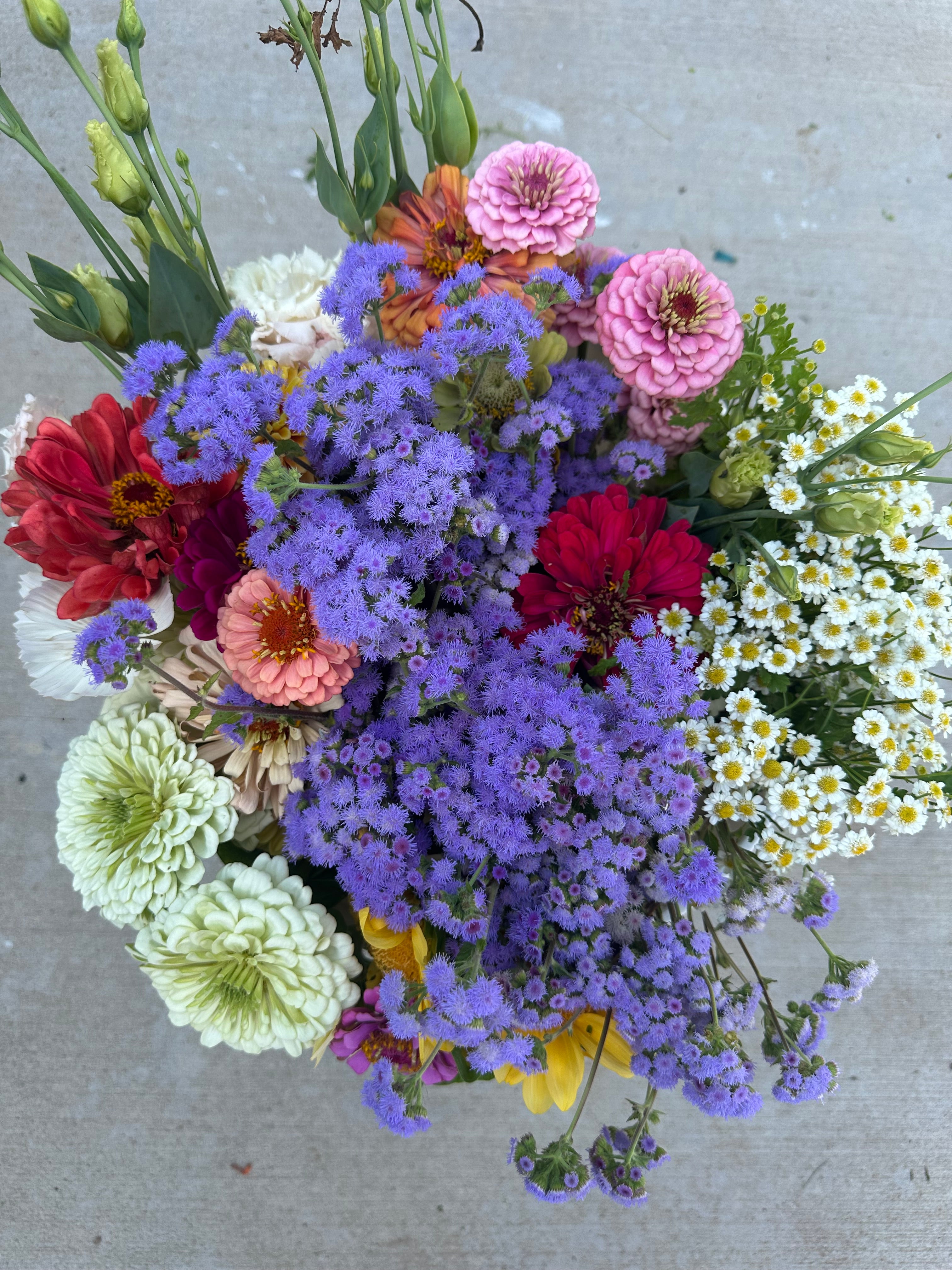 DIY Bucket of Flowers